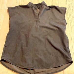 Figs Heather Denim XXS Rafaela Scrub Top